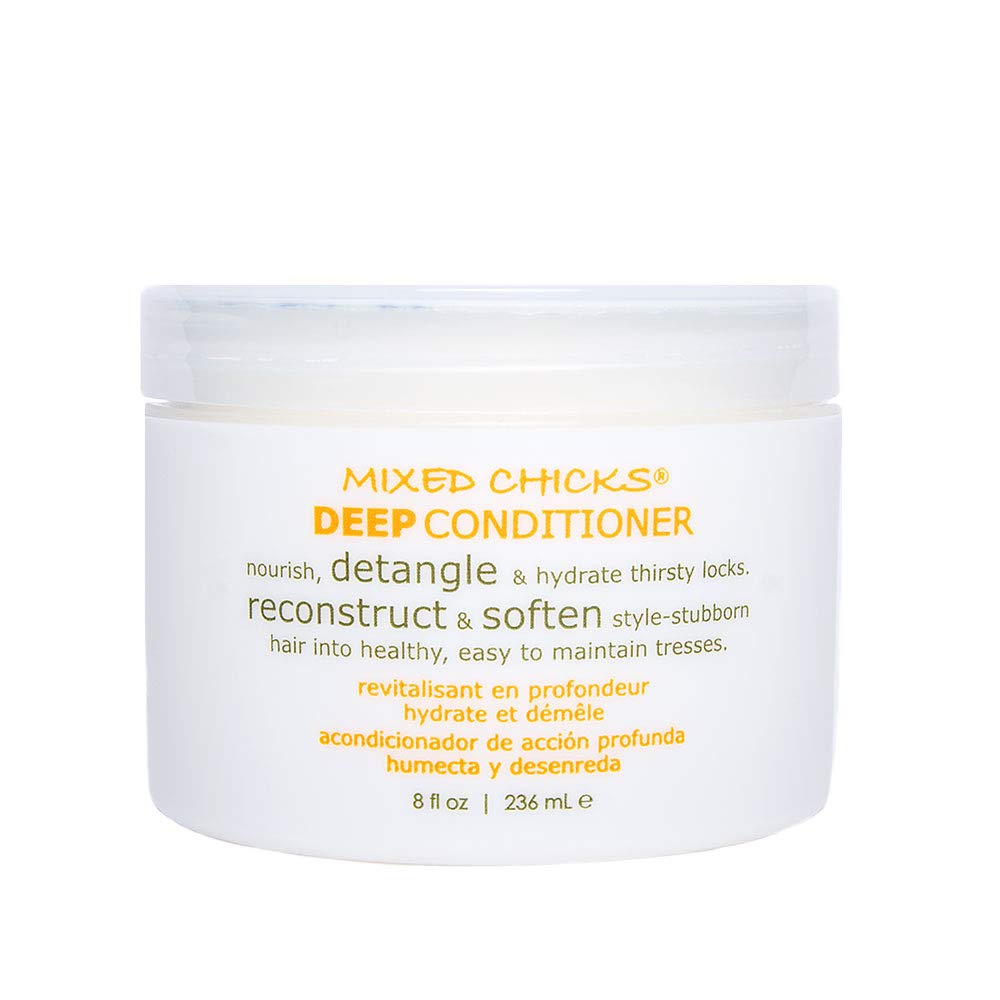 Mixed Chicks Detangling Deep Conditioner - Softens, Moisturizes & Detangles Straight or Curly Hair, 8 fl.oz