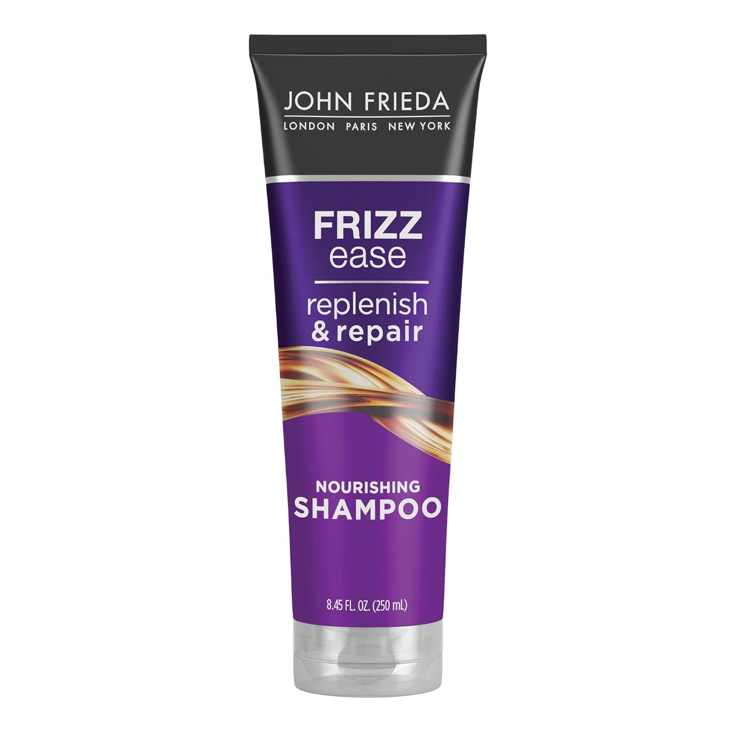 John Frieda Anti Frizz Shampoo With Argan Oil and Coconut Oil for Damage and Frizz, Paraben Free, Phthalate Free, Cruelty Free, Vegan Friendly 8.45 Oz Bottle