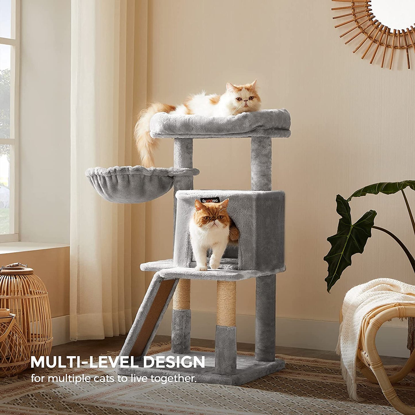 VERE Cat Tree with Sisal-Covered Scratching Posts