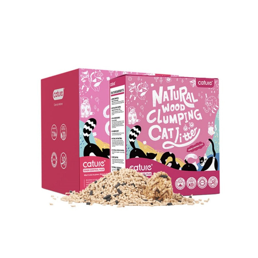 Cature Wood Clumping Cat Litter Odour Control Plus