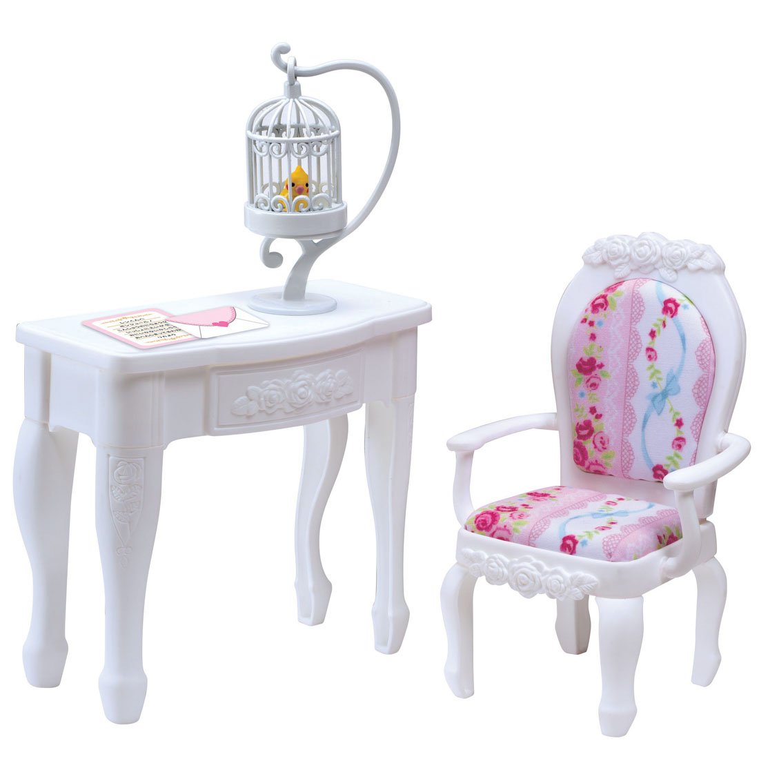 TAKARA TOMY Licca Doll Princess Chair & Table Doll Not Included 852858