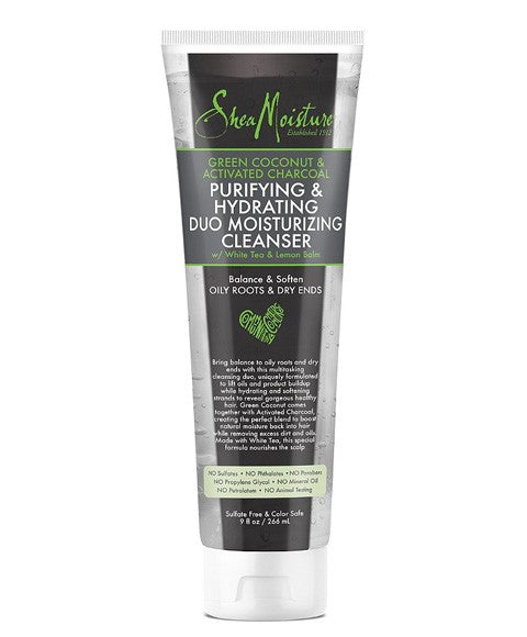 Green Coconut And Activated Charcoal Purifying And Hydrating Duo Moisturizing Cleanser