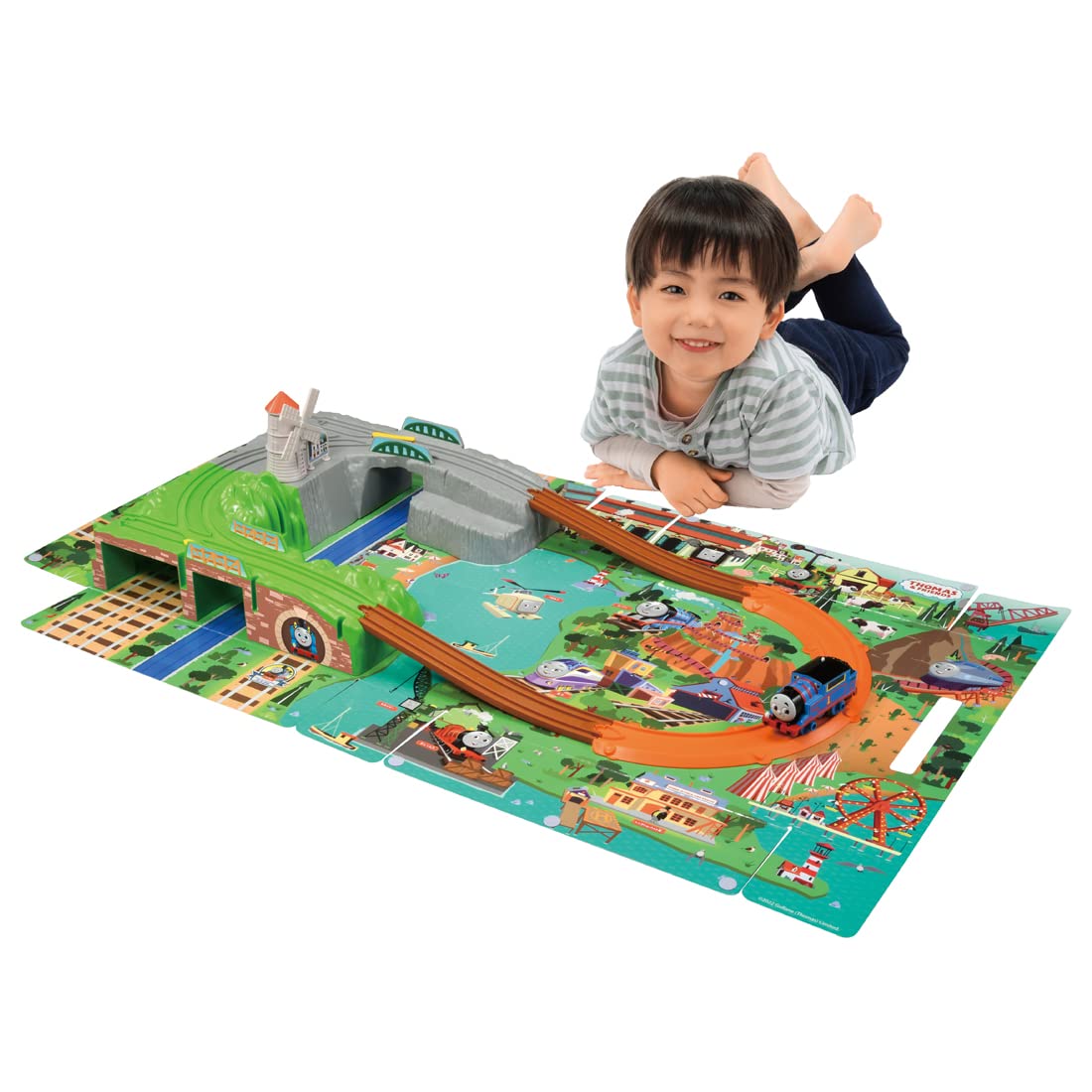 Takara Tomy Plarail Thomas Gogo Thomas Outing 3D Map Train Train Toy Ages 3 And Up Passed Toy Safety Standards St Mark Certified Plarail Takara Tomy