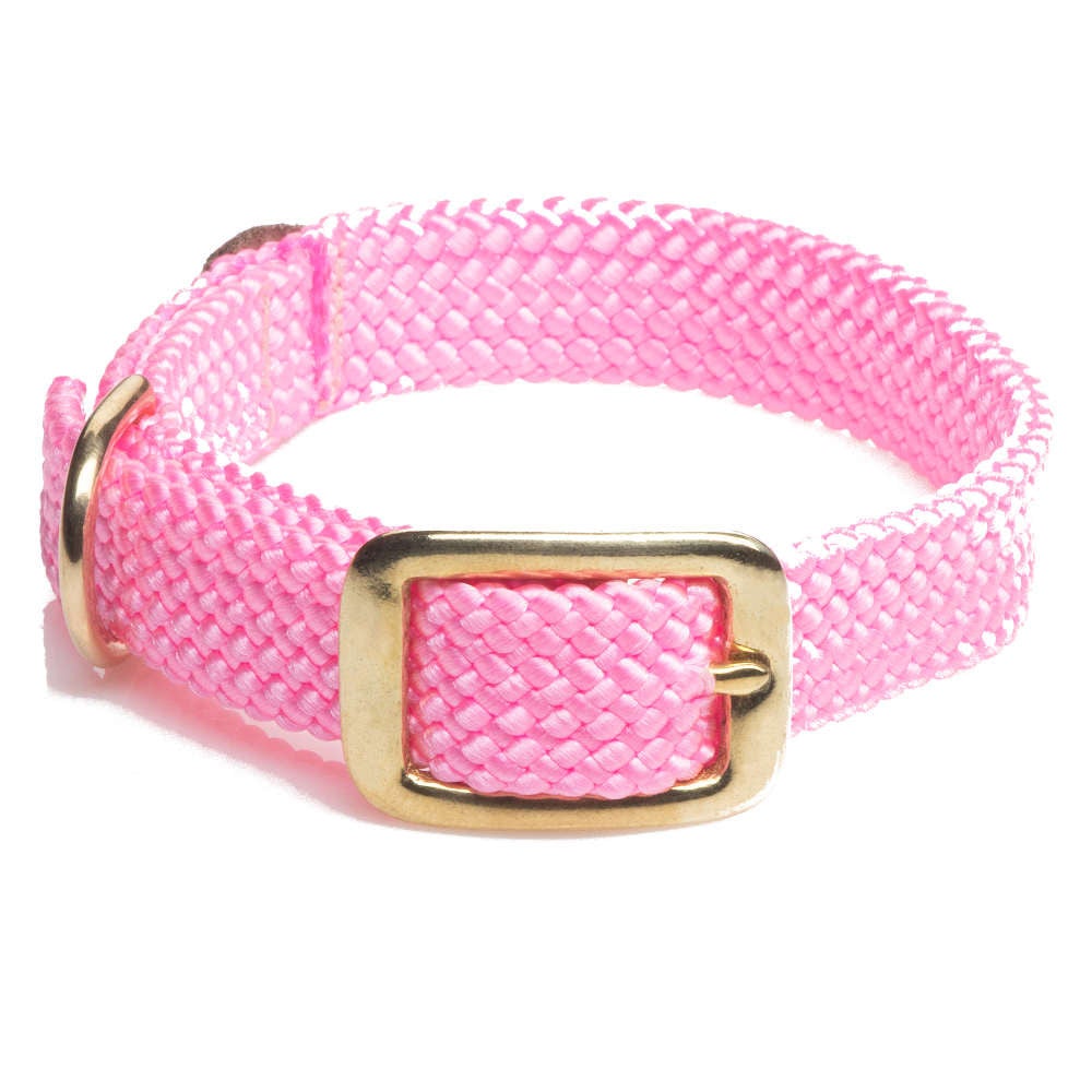 Mendota Doublebraided Collar 18" HOT PINK