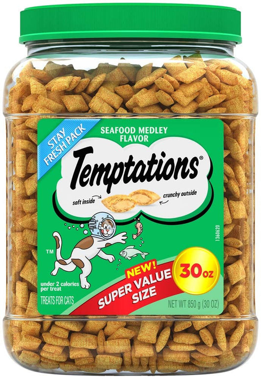 Temptations Seafood Medley Cat Treat 30 oz