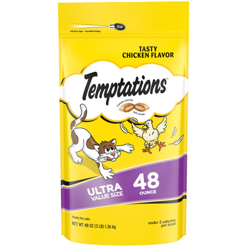 Temptations Classics Crunchy  Soft Adult Cat Treats Tasty Chicken 48 oz
