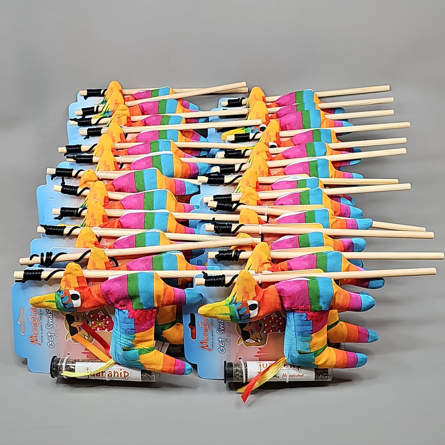 SMARTER PAW Meowijuana Organic Catnip Toy CASE OF 24! Get Smashed Llama Party Pinata Cat Toy (New)