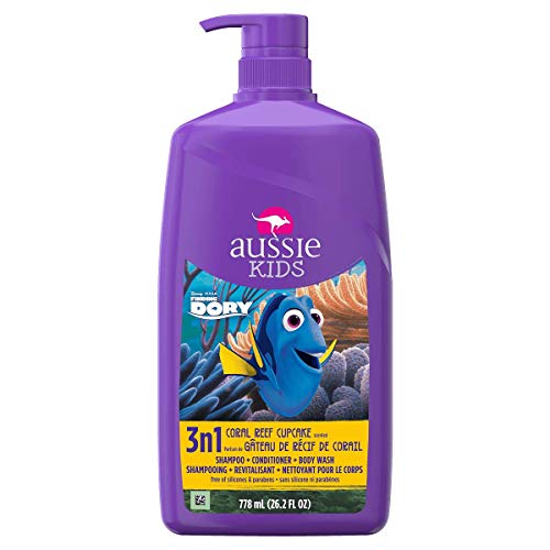 Aussie Kids Coral Reef Cupcake 3 In 1 Shampoo + Conditioner + Body Wash, 26.2 Fl Oz