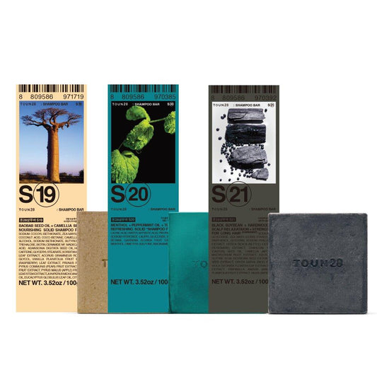 TOUN28 Anti-Hair Loss Shampoo Bar 100g 1 out of 3 options (Baobab / Black Bean / Menthol)