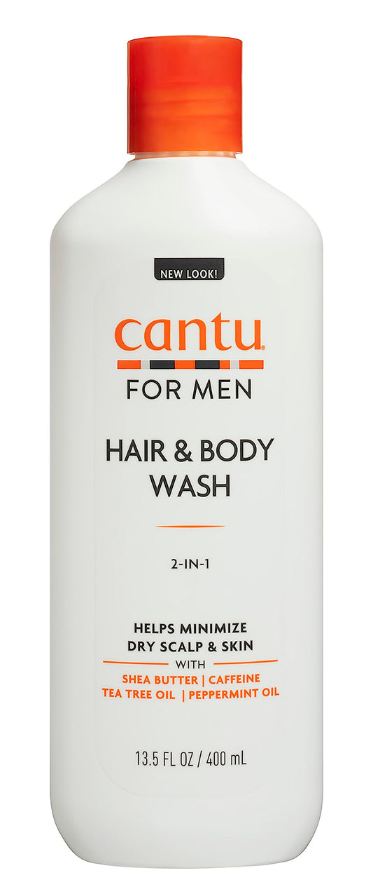 Cantu Mens 3-In-1 Shampoo Conditioner Bodywash 13.5 Ounce (400ml) (3 Pack)