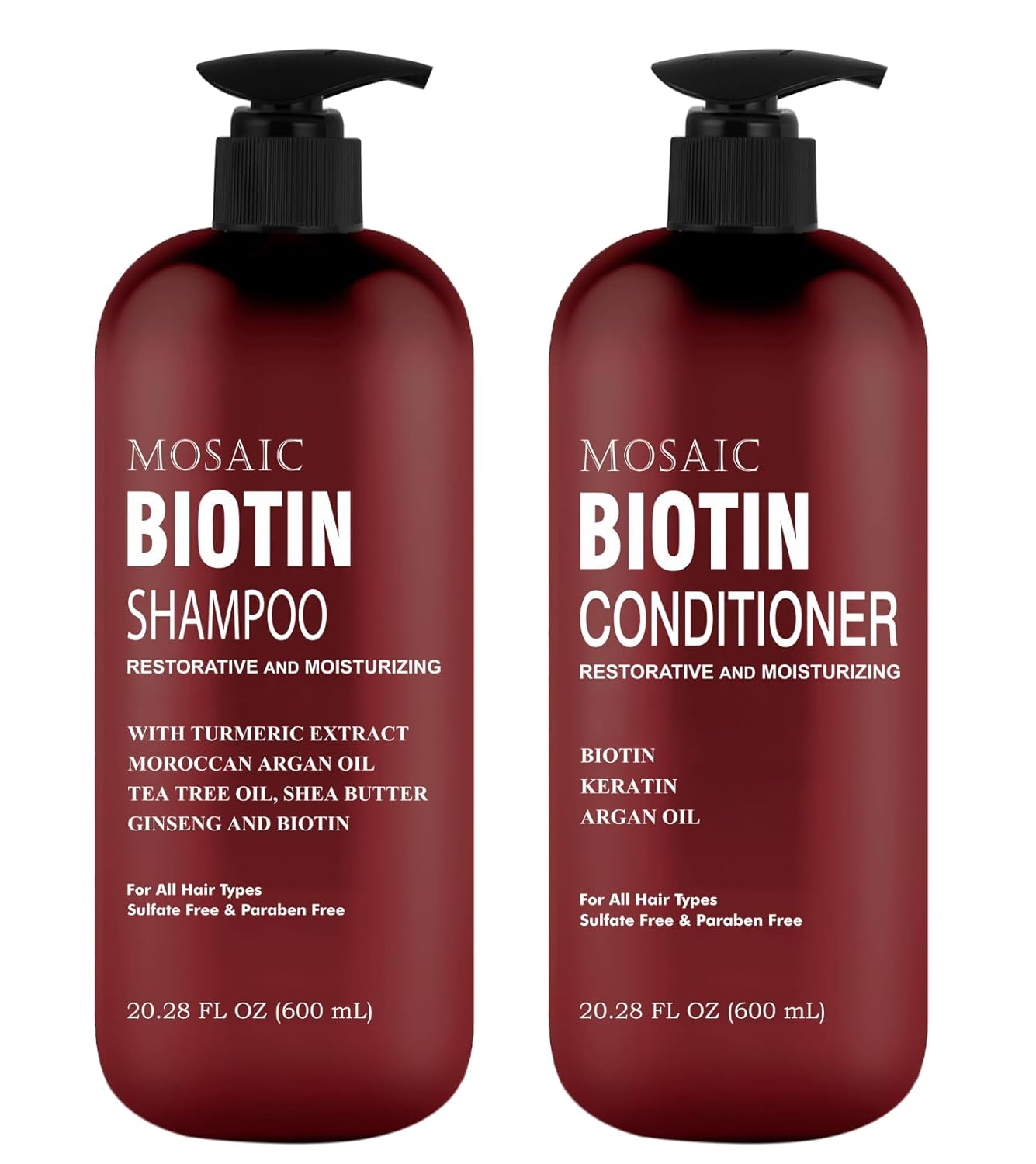 Biotin Shampoo and Conditioner Set for Thinning Hair, and Regrowth- Ultimate Hair Care for Men & Women- Anti Hair Loss Treatment- Best Hair Thickening Shampoo- Volumizing Shampoo for Hair Growth