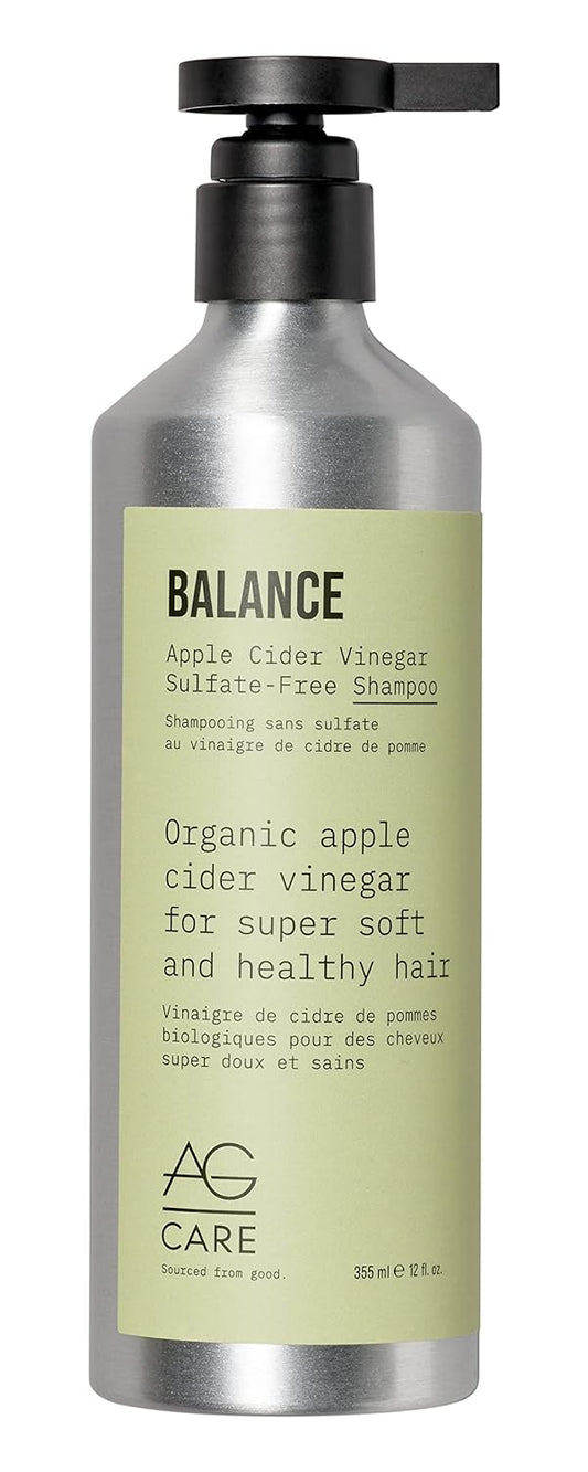 AG Care Balance Apple Cider Vinegar Sulfate-Free Shampoo, 12 Fl Oz