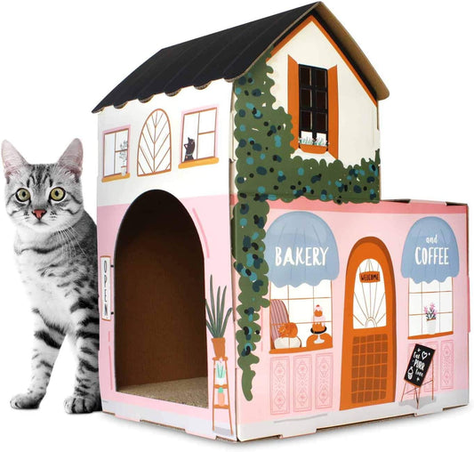 American Cat Club Catnip Cardboard Scratch Kitty Café