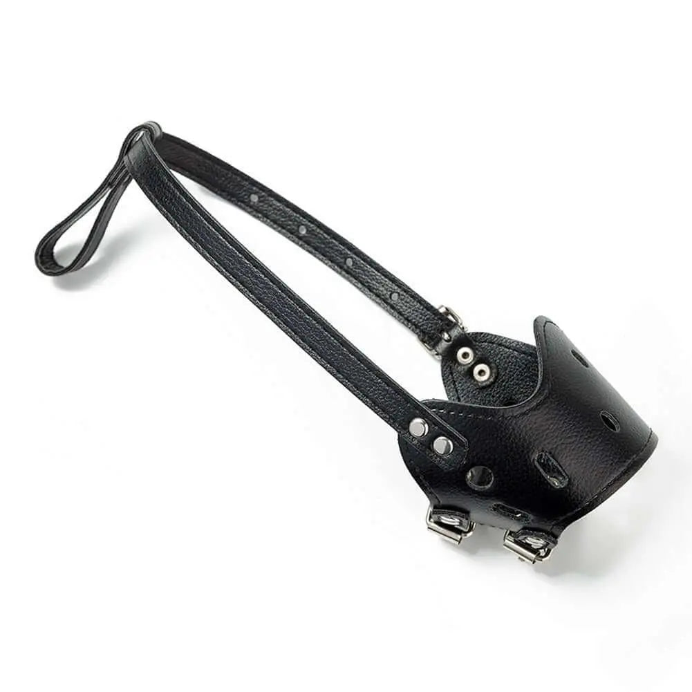 Dog Leather Muzzle GROOMY