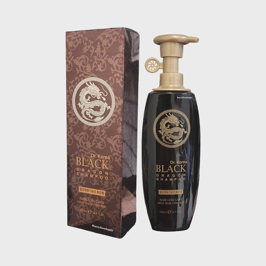 Dr. Korea Black Dragon Shampoo Hair loss Gray hair Control 16.9 oz