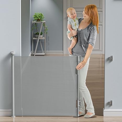 Baby Gate for Stairs Extra Wide 59” X 33” Tall for Kids or Pets Indoor and Outdoor Dog Gates