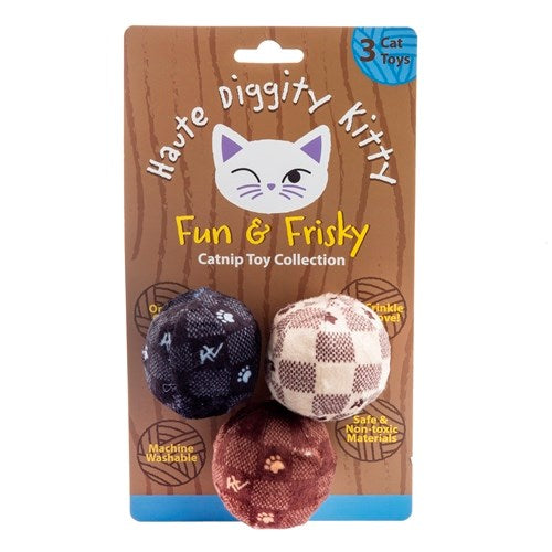 KV Balls (Checker) Catnip Toys