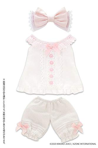 Kikipop! Mushroom Planet  Machibuse Night  Set White X Pink (For Dolls)