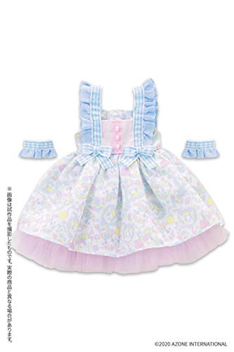 Kikipop! Mushroom Planet X Peropero Spa ~ Cruz Pop&N One Piece Set Light Blue X Pink (For Doll)