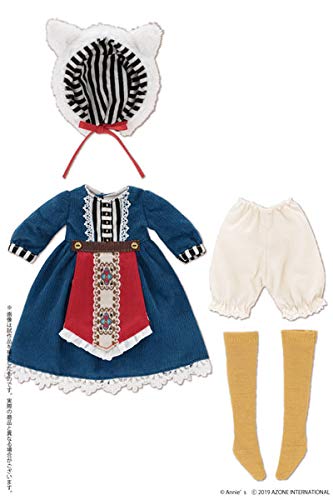 Lss For Betsy Mccall Pureneemo Kakurenbo No Mori One Piece Set ~By Annie&S~ Cat X Blue (For Doll)