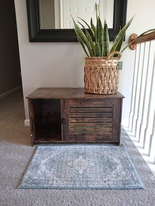 Cat Litter Box Enclosure, Hidden Cat Litter Box Furniture, Hidden Cat Washroom, Cat Furniture Cabinet