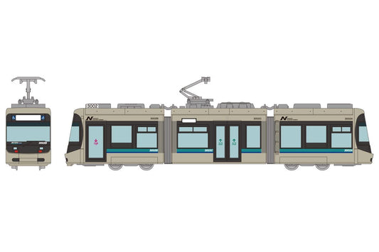 TOMYTEC - Nagasaki Electric Tramway Type 3000 No.3002 - N Scale