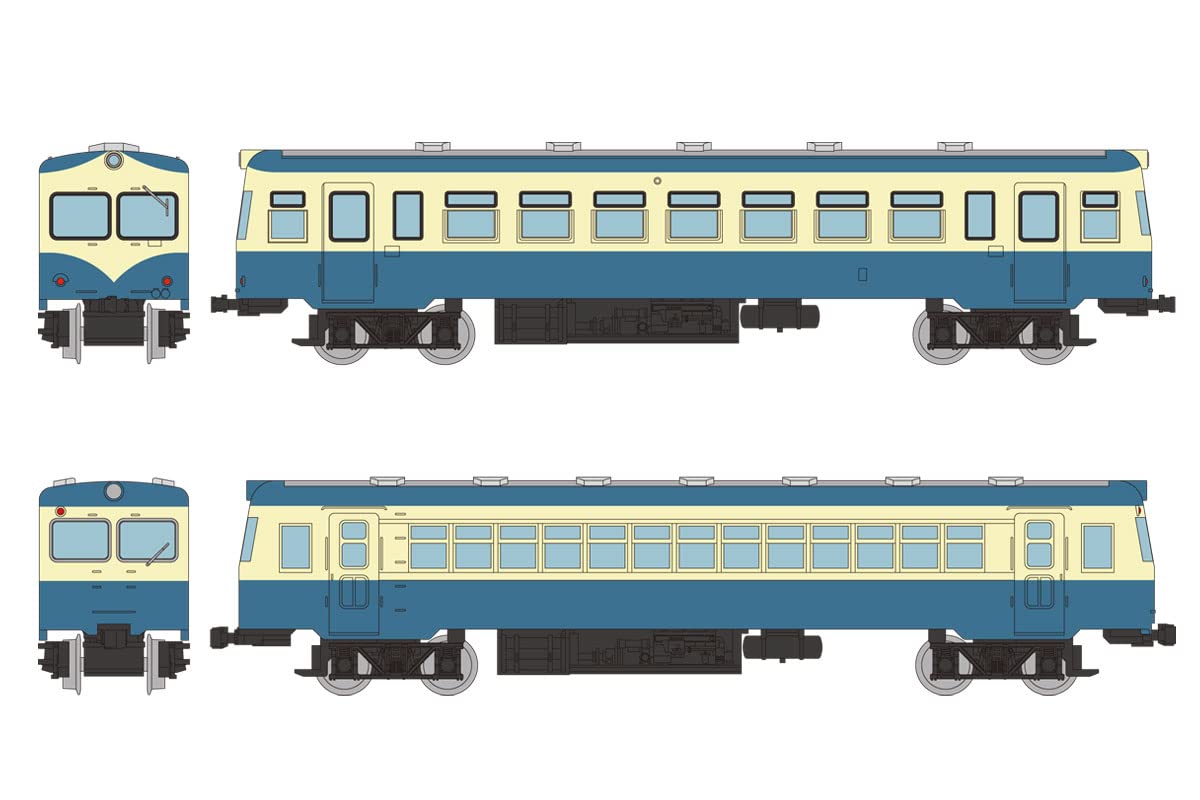 TOMYTEC Tomii Electric Railway Tao Line Diesel Train New Painting 2 Cars Set N Scale