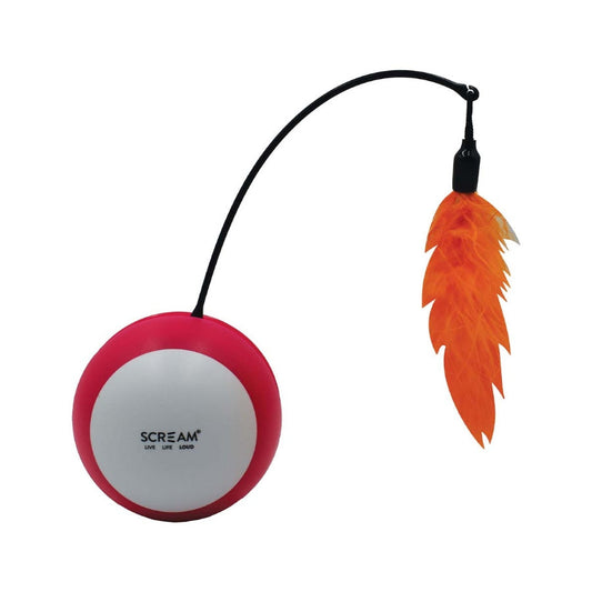 Scream Roll O Tumbling Ball Cat Toy Loud