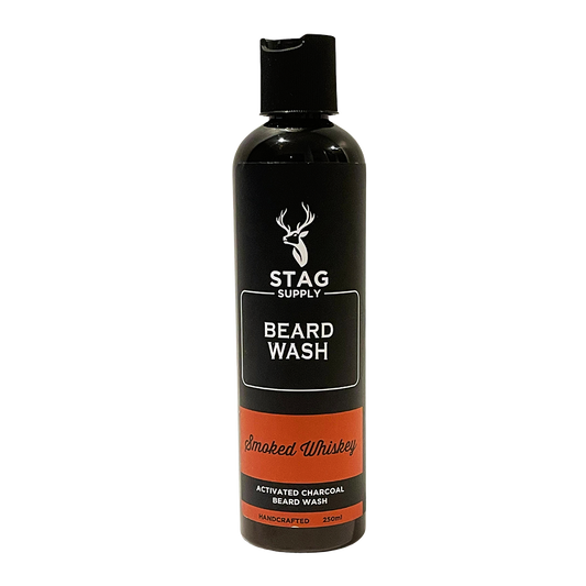 Stag Supply Beard Wash - Black Activated Charcoal - Smoked Whiskey