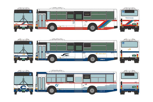 Tomytec Japan Nagoya Mitsubishi Fuso Aero Star 3-Car Set Diorama Bus Collection 321743