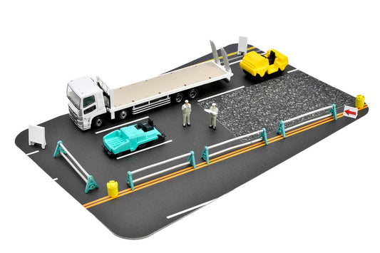 Tomytec Japan Truck Collection Trakore Road Construction Site Set Diorama Supplies