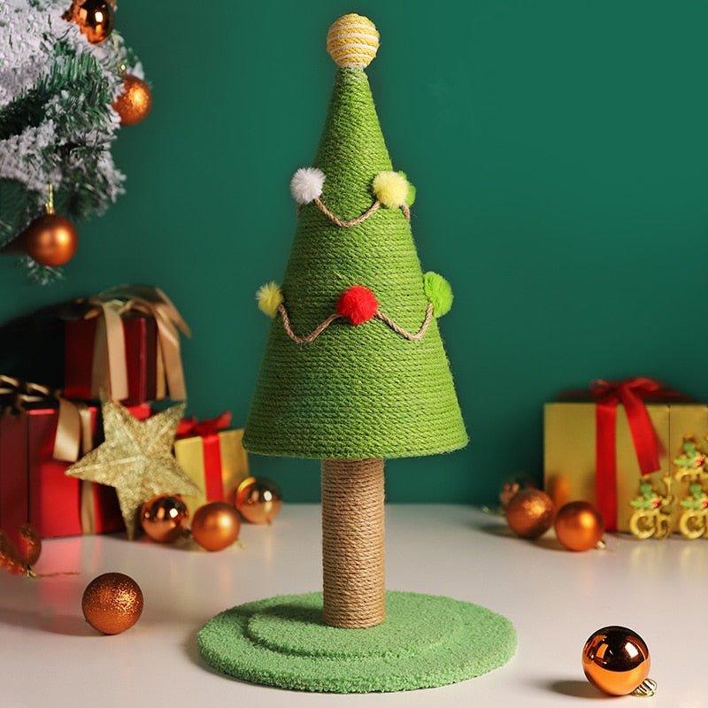 Christmas Tree Cat Climbing Frame Sisal Cat Scratcher - Animal Amity
