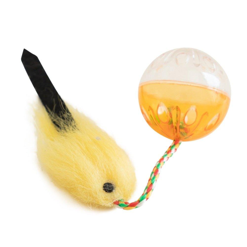 Soft Fleece False Bird Cat Toys Self-employment - Animal Amity
